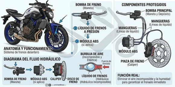 Cómo purgar el líquido de frenos de mi motocicleta