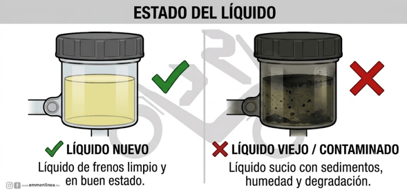 estado del líquido de frenos