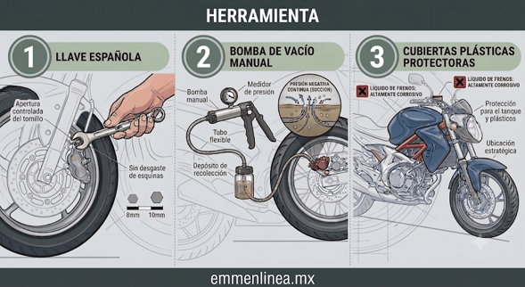 herramienta para purga de frenos