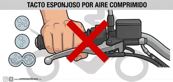tacto esponjoso por aire comprimido