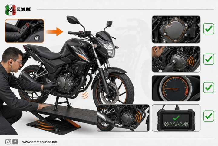 Cambiar el tensor de distribución de una moto