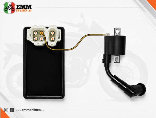 Conecta la salida del CDI hacia la bobina de encendido