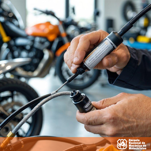 Cómo lubricar los chicotes de freno de una motocicleta